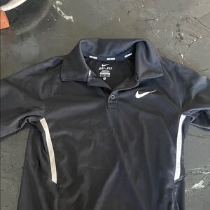 Nike Black Polo with White Accents